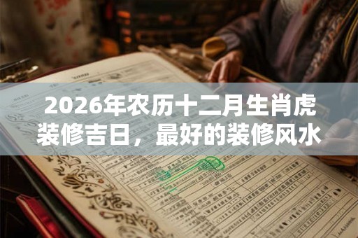 2026年农历十二月生肖虎装修吉日,最好的装修风水 2026年农历十二月生肖虎装修吉日,最好的装修风水