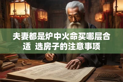 夫妻都是炉中火命买哪层合适 选房子的注意事项 夫妻都是炉中火命买哪层合适 选房子的注意事项