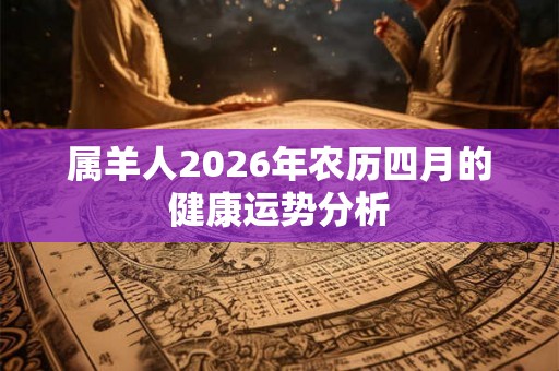 属羊人2026年农历四月的健康运势分析 属羊人2026年农历四月的健康运势分析