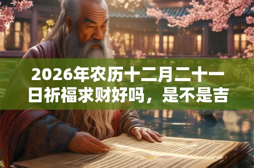 2026年农历十二月二十一日祈福求财好吗,是不是吉日? 2026年农历十二月二十一日祈福求财好吗,是不是吉日?