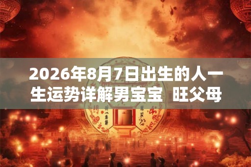 2026年8月7日出生的人一生运势详解男宝宝 旺父母吗 2026年8月7日出生的人一生运势详解男宝宝 旺父母吗