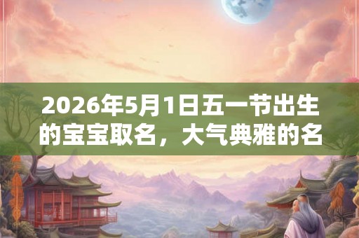 2026年5月1日五一节出生的宝宝取名，大气典雅的名字精选