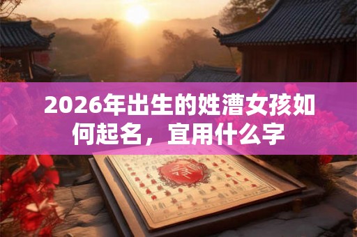 2026年出生的姓漕女孩如何起名，宜用什么字