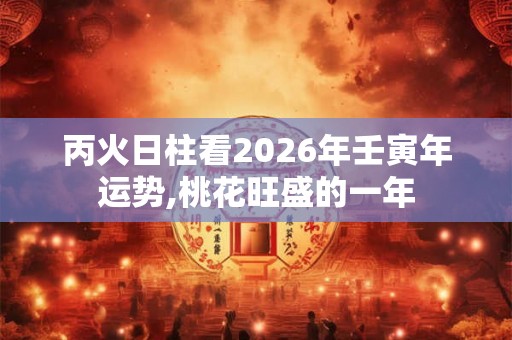 丙火日柱看2026年壬寅年运势,桃花旺盛的一年