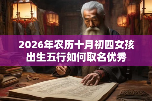 2026年农历十月初四女孩出生五行如何取名优秀 2026年农历十月初四女孩出生五行如何取名优秀