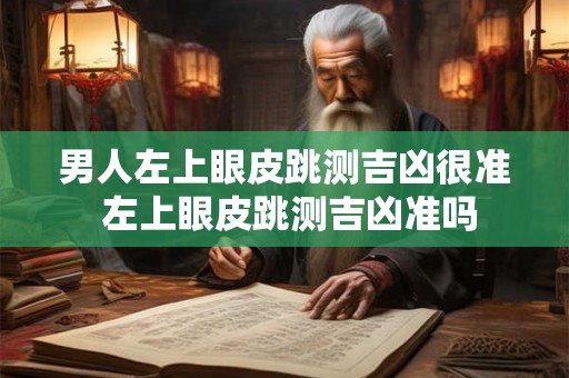 男人左上眼皮跳测吉凶很准 左上眼皮跳测吉凶准吗