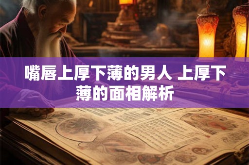 嘴唇上厚下薄的男人 上厚下薄的面相解析