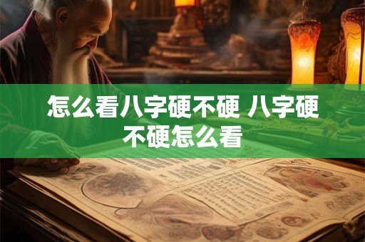 怎么看八字硬不硬 八字硬不硬怎么看
