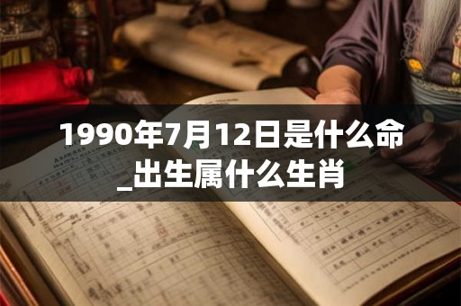 1990年7月12日是什么命_出生属什么生肖