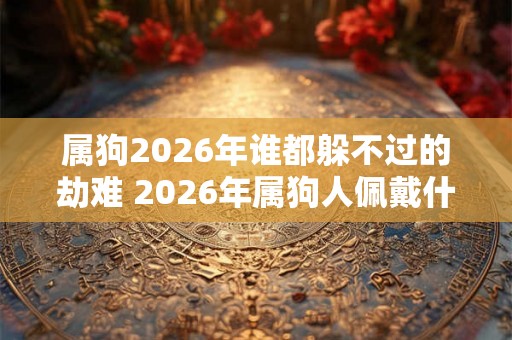属狗2026年谁都躲不过的劫难 2026年属狗人佩戴什么最好 属狗2026年谁都躲不过的劫难 2026年属狗人佩戴什么最好