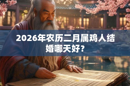 2026年农历二月属鸡人结婚哪天好？