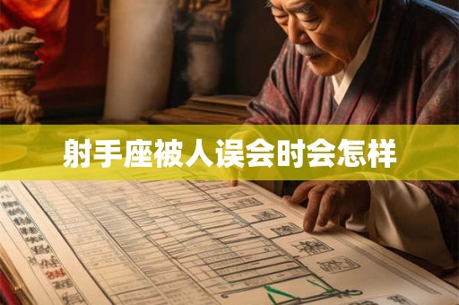 射手座被人误会时会怎样