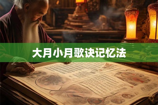 大月小月歌诀记忆法