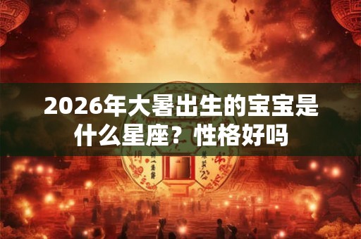 2026年大暑出生的宝宝是什么星座？性格好吗