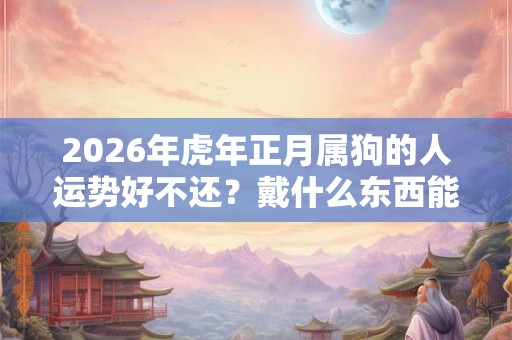 2026年虎年正月属狗的人运势好不还？戴什么东西能转运？