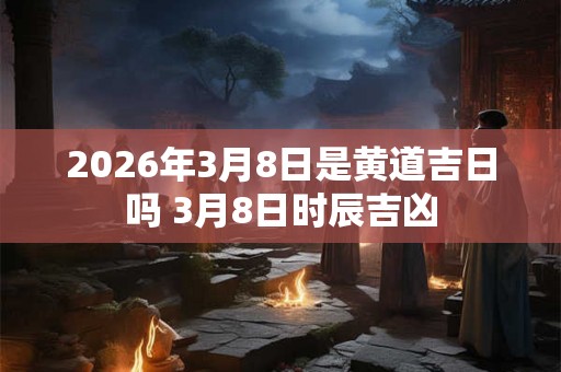 2026年3月8日是黄道吉日吗 3月8日时辰吉凶