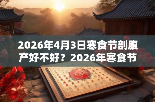 2026年4月3日寒食节剖腹产好不好？2026年寒食节出生命运？
