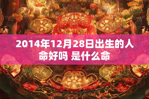 2014年12月28日出生的人命好吗 是什么命