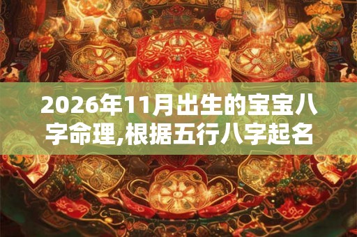 2026年11月出生的宝宝八字命理,根据五行八字起名的技巧
