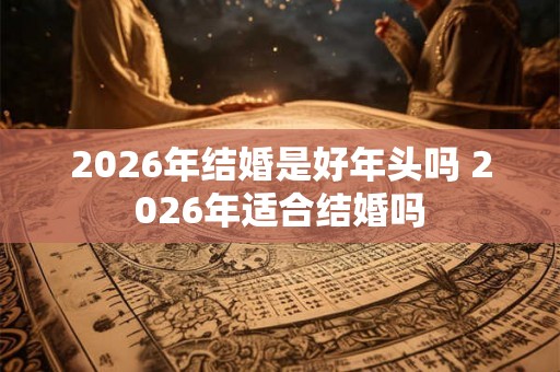 2026年结婚是好年头吗 2026年适合结婚吗