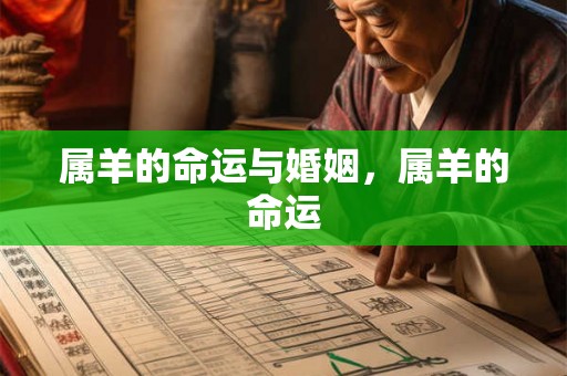 属羊的命运与婚姻，属羊的命运