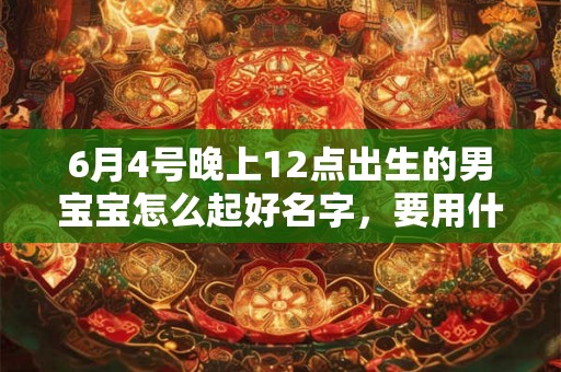 6月4号晚上12点出生的男宝宝怎么起好名字,要用什么字好 6月4号晚上12点出生的男宝宝怎么起好名字,要用什么字好