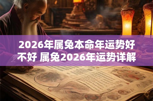 2026年属兔本命年运势好不好 属兔2026年运势详解