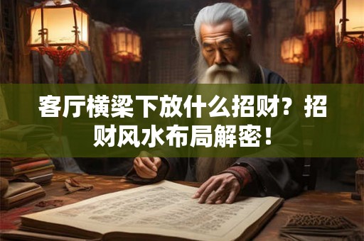 客厅横梁下放什么招财？招财风水布局解密！