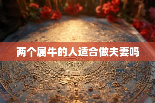 两个属牛的人适合做夫妻吗