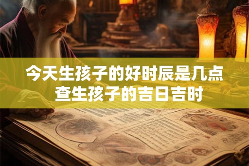 今天生孩子的好时辰是几点  查生孩子的吉日吉时