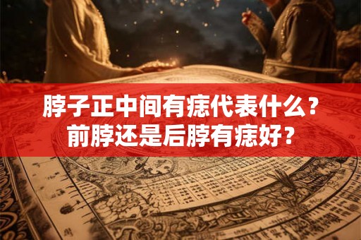 脖子正中间有痣代表什么？前脖还是后脖有痣好？