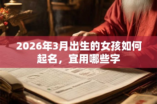 2026年3月出生的女孩如何起名,宜用哪些字 2026年3月出生的女孩如何起名,宜用哪些字