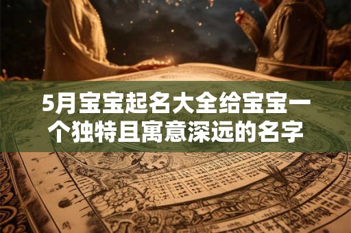 5月宝宝起名大全给宝宝一个独特且寓意深远的名字