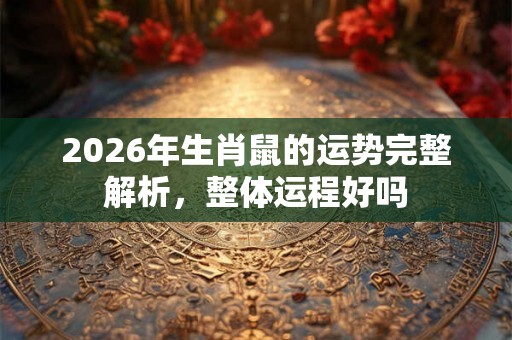2026年生肖鼠的运势完整解析,整体运程好吗 2026年生肖鼠的运势完整解析,整体运程好吗