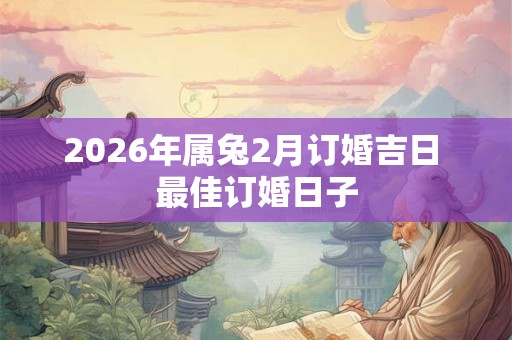 2026年属兔2月订婚吉日 最佳订婚日子