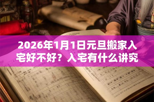 2026年1月1日元旦搬家入宅好不好？入宅有什么讲究和忌讳？