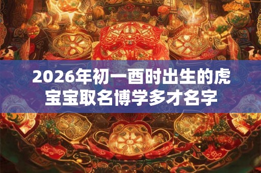 2026年初一酉时出生的虎宝宝取名博学多才名字