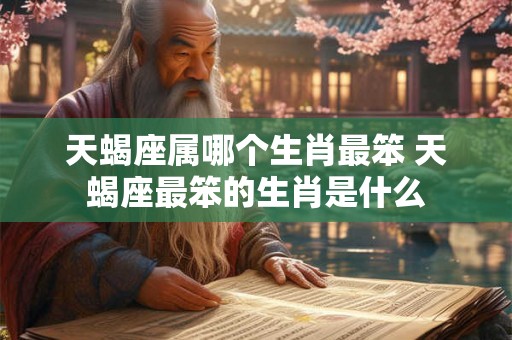 天蝎座属哪个生肖最笨 天蝎座最笨的生肖是什么 天蝎座属哪个生肖最笨 天蝎座最笨的生肖是什么