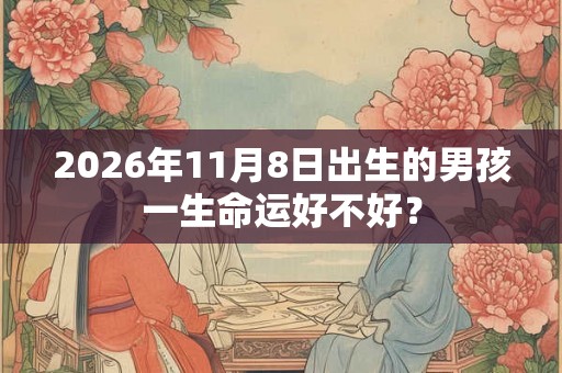 2026年11月8日出生的男孩一生命运好不好？