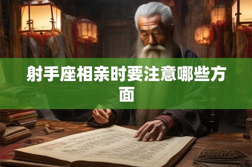 射手座相亲时要注意哪些方面