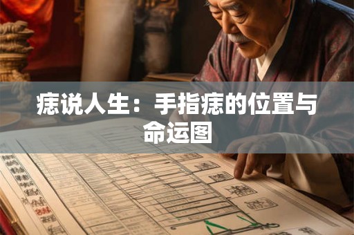 痣说人生：手指痣的位置与命运图