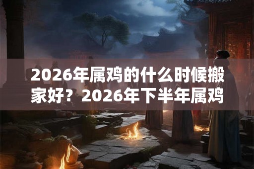 2026年属鸡的什么时候搬家好？2026年下半年属鸡搬家好日子