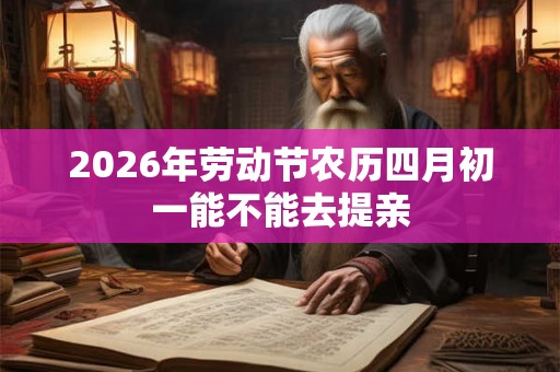2026年劳动节农历四月初一能不能去提亲 2026年劳动节农历四月初一能不能去提亲