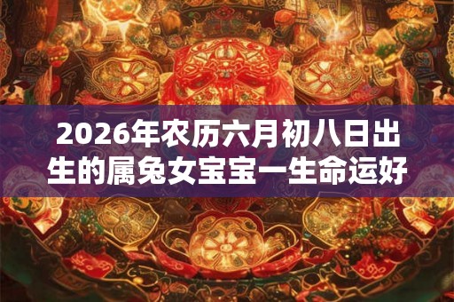 2026年农历六月初八日出生的属兔女宝宝一生命运好不好