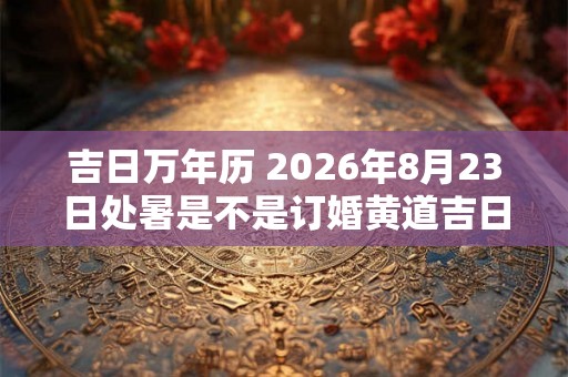 吉日万年历 2026年8月23日处暑是不是订婚黄道吉日 吉日万年历 2026年8月23日处暑是不是订婚黄道吉日