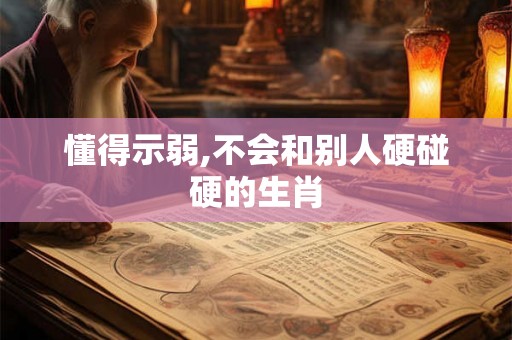 懂得示弱,不会和别人硬碰硬的生肖