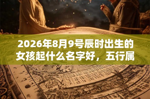 2026年8月9号辰时出生的女孩起什么名字好,五行属什么 2026年8月9号辰时出生的女孩起什么名字好,五行属什么
