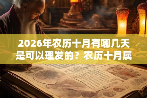 2026年农历十月有哪几天是可以理发的？农历十月属于什么月？