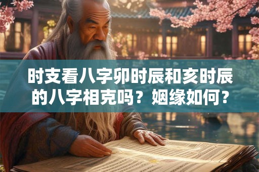 时支看八字卯时辰和亥时辰的八字相克吗？姻缘如何？
