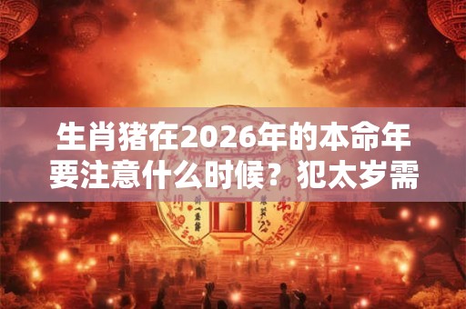 生肖猪在2026年的本命年要注意什么时候?犯太岁需要怎么化解? 生肖猪在2026年的本命年要注意什么时候?犯太岁需要怎么化解?